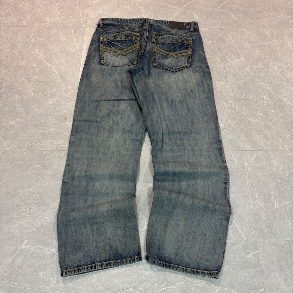 Y2K Baggy Axel blue denim jeans